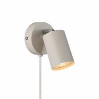 Messing leeslamp wandlamp zwart &apos;Explore&apos; Nordlux GU10 verstelbaar modern 80mm