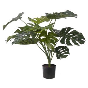 Groene Monstera kunstplant 85 cm voor binnen