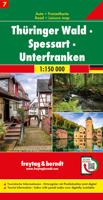 Wegenkaart - landkaart 07 Thüringer Wald - Spessart - Unterfranken | Freytag & Berndt