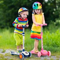 Inklapbare Kinderstep met PU-Led-Wielen en Achterrem in Hoogte Verstelbaar Kinderscooter voor Jongens en Meisjes vanaf 3 Jaar