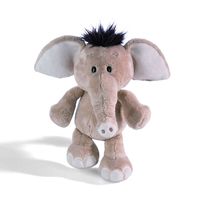 Nici olifant pluche knuffel - grijs - 25 cm - thumbnail