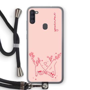 Best Friends: Samsung Galaxy A11 Transparant Hoesje met koord