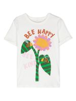 Stella McCartney Kids t-shirt à imprimé Bee Happy - Blanc - thumbnail