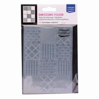 Vaessen Creative • embossing folder patchwork
