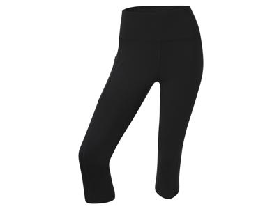 CRIVIT Dames capri sportlegging (Zwart, XS (32/34))