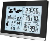 Technoline klok met weerstation WS 6762, digitaal, radiogestuurd, ft 15,8 x 4 x 11,3 cm