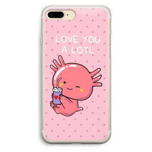 Love You A Lotl: iPhone 7 Plus Transparant Hoesje