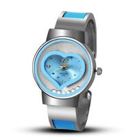 Hartvormige quartz horloge voor vrouwen (Sky Blue)