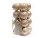 Kerstbal plastic glans-mat/40mm/parel - Ksd