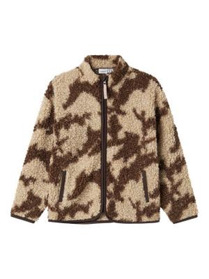Name it winter vest jongens - bruin - regular fit, teddy - NkmOzias