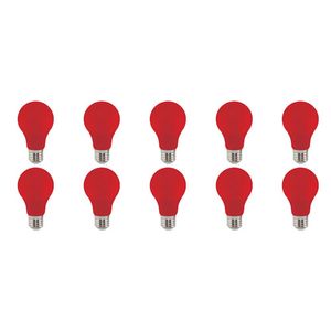 LED Lamp 10 Pack - Specta - Rood Gekleurd - E27 Fitting - 3W