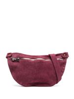 Guidi sac banane en daim à fermeture zippée - Violet