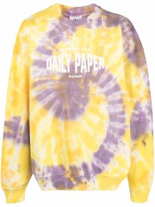 Daily Paper x Newseum sweat à imprimé tie dye - Jaune