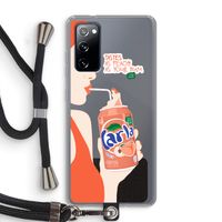 Peach please!: Samsung Galaxy S20 FE / S20 FE 5G Transparant Hoesje met koord
