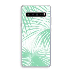 Palmbladeren: Samsung Galaxy S10 5G Transparant Hoesje