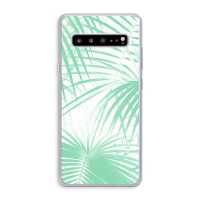 Palmbladeren: Samsung Galaxy S10 5G Transparant Hoesje