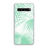 Palmbladeren: Samsung Galaxy S10 5G Transparant Hoesje