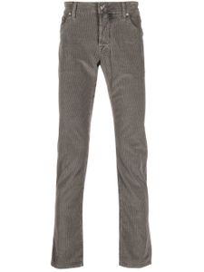 Jacob Cohën pantalon en velours côtelé à coupe droite - Gris