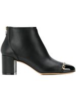 Ferragamo bottines Vara à détail de chaîne - Noir