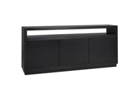 Dressoir Oakura zwart - 3 deuren