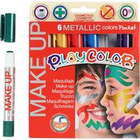 PlayColor® Playcolor make up, metallic, diverse kleuren, 6x5 gr/ 1 doos