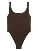 Sporty & Rich maillot de bain Carla à logo imprimé - Marron - thumbnail