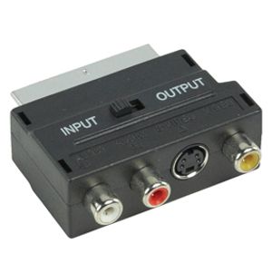 SCART plug naar 3 RCA sockets