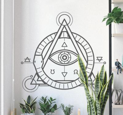 Muursticker symbool oog