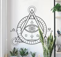Muursticker symbool oog
