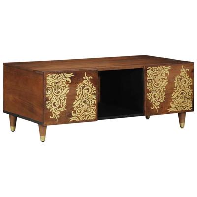 Salontafel Honingbruin 100 x 54 x 40 cm massief mangohout