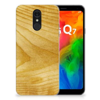 LG Q7 | Bumper Hoesje | Licht Hout LG Q7 | Bumper Hoesje | Licht Hout