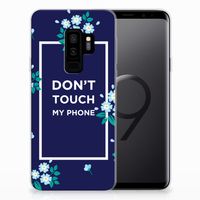 Samsung Galaxy S9 Plus Silicone-hoesje Flowers Blue DTMP