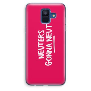 Neuters (roze): Samsung Galaxy A6 (2018) Transparant Hoesje