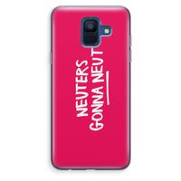 Neuters (roze): Samsung Galaxy A6 (2018) Transparant Hoesje