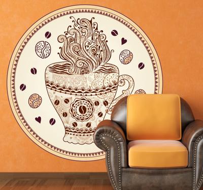 Sticker Kop koffie