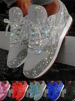 Women Muffin Rhinestone New Crystal Platform Sneakers