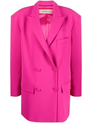 Blanca Vita blazer Gynura à boutonnière croisée - Rose