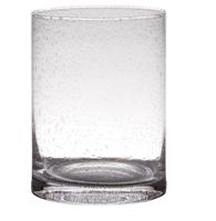 Hakbijl Glass Cilindervaas archer soda bubbles 15x20cm - thumbnail