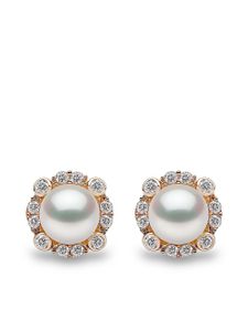 Yoko London puces d'oreilles Trend en or 18ct ornées de perles et de diamants