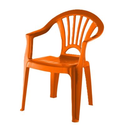 Camping Kinderstoel van kunststof - oranje - 37 x 31 x 51 cm