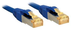 LINDY 47277 RJ45 Netwerkkabel, patchkabel CAT 6a (losse kabel CAT 7) S/FTP 1.00 m Blauw Snagless 1 stuk(s)