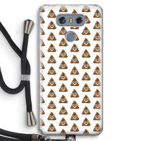 Poop emoji: LG G6 Transparant Hoesje met koord