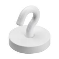 Kunststof ophang magneet - met haak - Dia 2.2 cm - bordje ophangen - max 10 kilo