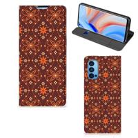 OPPO Reno4 Pro 5G | Hoesje met Magneet | Batik Brown