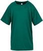 Spiro RT287J Junior Performance Aircool Tee - Bottle Green - S (5-6)