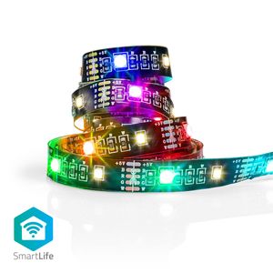 SmartLife Gekleurde LED-strip | Bluetooth | RGB / Warm Wit | 2000 mm | IP20 | RGB + 2700 K | 380 lm | Android / IOS