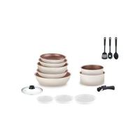 Set di pentole Arthur Martin da 18 pezzi color crema AM1453 CREAM