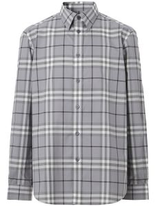 Burberry chemise à carreaux - Gris