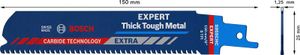 Bosch Accessoires Expert 'Thick Tough Metal' S 955 CHC reciprozaagblad 1 stuk - 1 stuk(s) - 2608900365