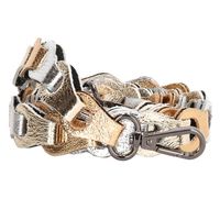 Charm London Schouderband Anna 2cm Metallic Goud/Zilver - thumbnail